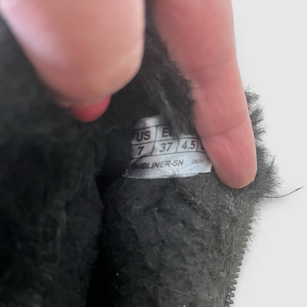 Cougar Black Ankle Boots with Fur Trim - Picture 8 of 10